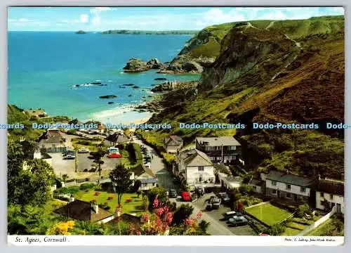 D320204 St. Agnes. Cornwall. John Hinde. E. Ludwig. PM. Penzance. 1970