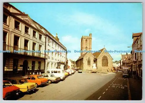 D318622 Brecon. Bollwerk und Pfarrkirche St. Marien. John Edwards. Cyfarchion