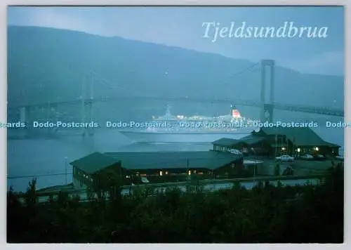 D315808 Norge. Evenskjer. Tjeldsundbrua Kro og Motell. ZUM FOTO ALS. Harstad. HG O
