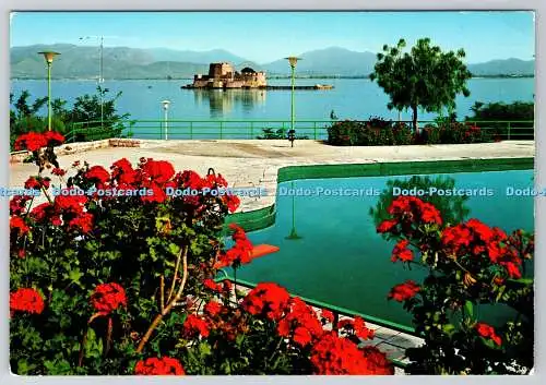 D318695 Griechenland. Nauplia. Malerisches Bourtzi. S. K. Souslian. Athen. Rotalcolor