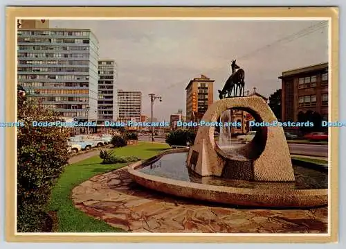 D320321 Johannesburg. Der C. N. A. Brunnen in Braamfontein in der Nähe von Witwatersrand U