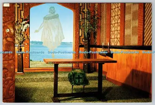 D318734 Neuseeland. Rotorua. St. Glaubenskirche. Christus geht auf dem See. Colin B