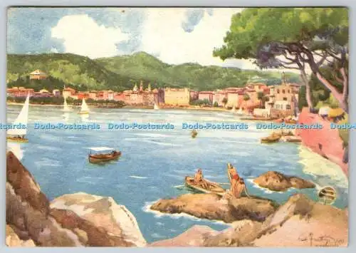 D320382 Santa Margherita. Panorama Visto da Levante. Saiga. Gia Barabino und Gra