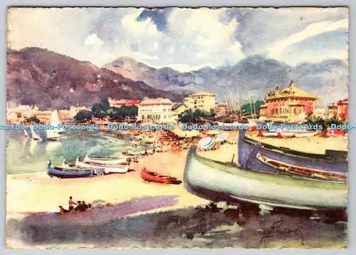 D320383 Sestri Levante. Spiaggia. A. Cura Dell Azienda Autonoma di Soggiorno. A.