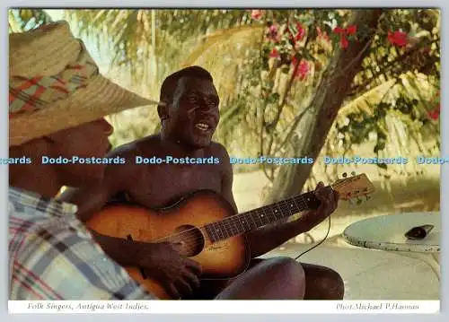 D318777 Antigua West Indies. Volkssänger. Michael P. Hannau. Antigua Hotel Asso