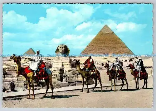 D320397 Die Große Sphinx von Gizeh und Pyramiden. K. Lambelet