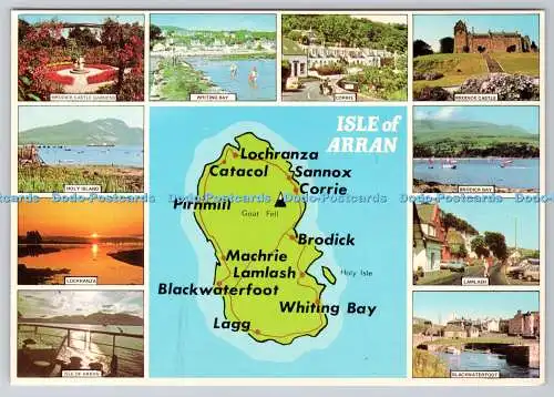 D315982 Karte. Isle of Arran. Firth of Clyde. Braemar Films Limited. Berwickshire.