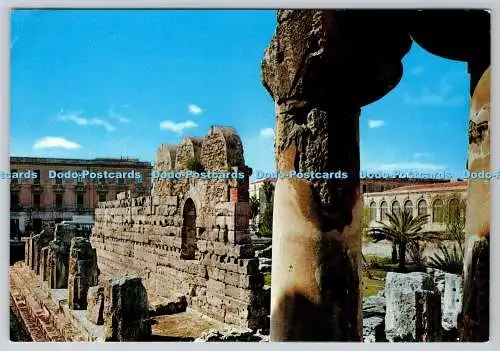 D315986 Siracusa. Apollos Tempel des IV. Jahrhunderts. Fotocolor Kodak Ektachrome. Rota