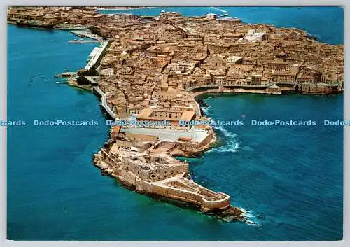 D315988 Siracusa. Blick aus dem Flugzeug. Aut. Minist. Fotocolor Kodak Ektachro