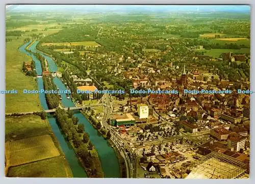 D320416 Hamm. Westf. Stadtbild Mit Kanal und Lippe. Cramers