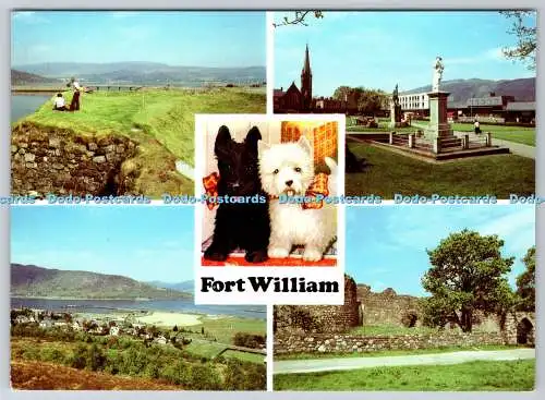 D318848 Fort William. Fußgängersteg. Von Süden. High Street Gardens. O