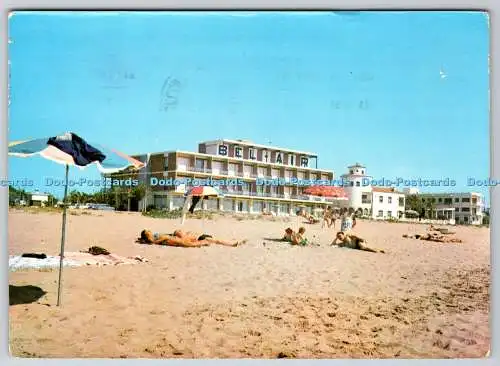 D320466 Castelldefels. Strand. Campana Puig Ferran. Postales Farbe CYP