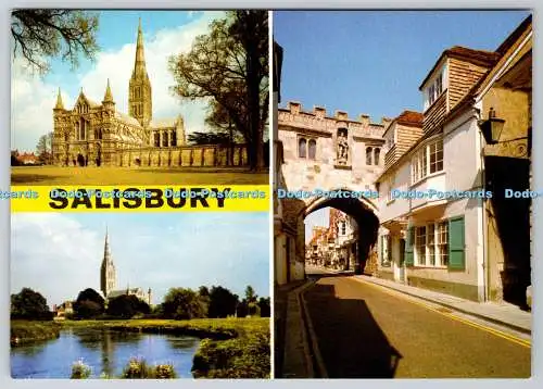 D318850 Wiltshire. Salisbury. DRG. J. Arthur Dixon. Großbritannien. Postkarte. Mul