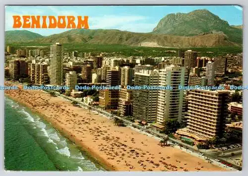 D320469 Benidorm. Espana. Playa de Levante Vista Aerea. Hermanos Galiana