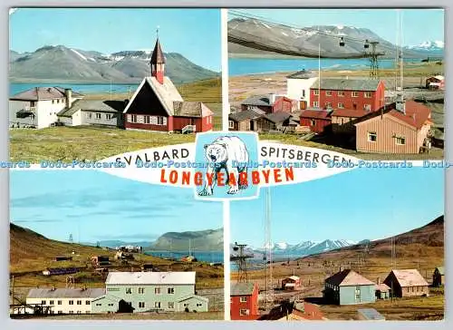 D316046 Svalbard Spitsbergen Longyearbyen. Et Ekte Aune Kort. Knut Aune Kunstfor
