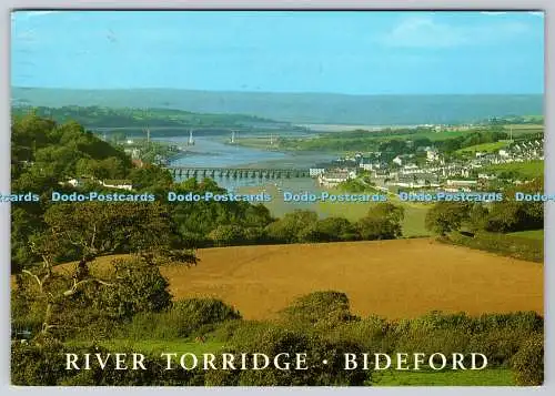 D318855 Bideford. River Torridge. J. Salmon. Sevenoaks. Postkarte Kamerafarbe. E