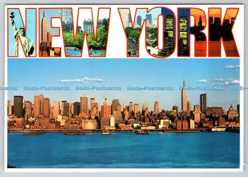 D316064 New York City. Wolkenkratzer von Manhattan aus New Jersey. ALMA. Alfred Mainz