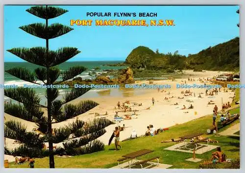 D320490 N.S.W. Port Macquarie. Beliebter Flynn Beach. Rose Stereograph. Glen Wav