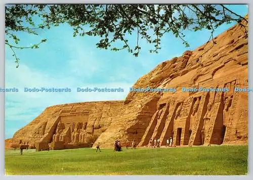 D316070 Gesamtansicht Tempel Abu. Simbel. Ägypten. Postkarte