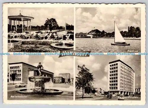 D320503 Hannover. Maschsee. Ludwig Simon. 1958. Multi View