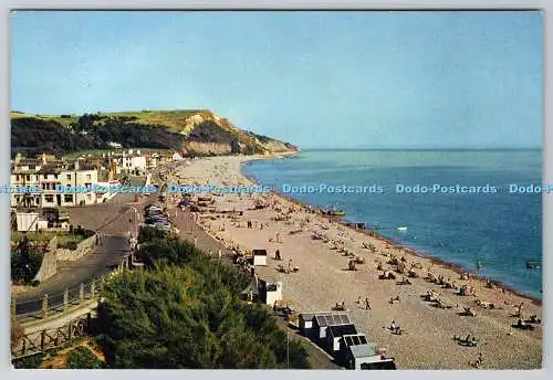 D316079 The Beach at Seaton mit Blick nach Osten. White Cliff. J. Arthur Dixon. I.W.En