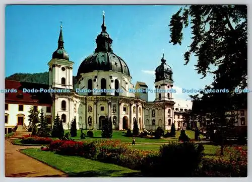 D318898 Benediktinerabtei Ettal. Klosterhof und Münster. C. Schweizer. München.