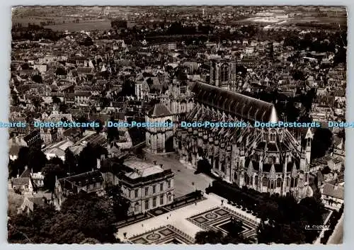 D320516 En Avion Sur Bourges. Cher. Au Premier Plan. L Hotel de Ville et ses Jar