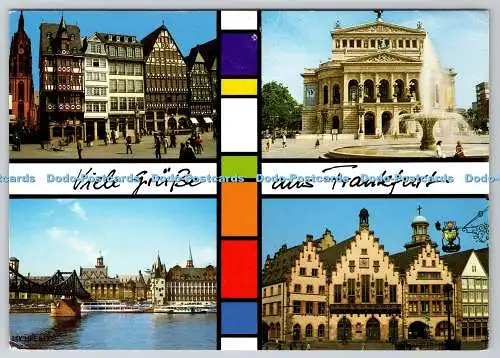 D318903 Viele Grusse aus Frankfurt. H. Zimmermann. Michel. N. 543. Postkarte. PM.