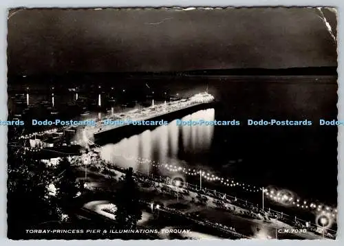 D320522 Torquay. Torbay Princess Pier und Illuminations. Donner und Clayden. Bo