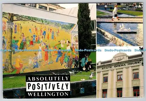 D318905 Neuseeland. Absolut positiver Gummistiefel. Tiki Postkarte. Bildlich