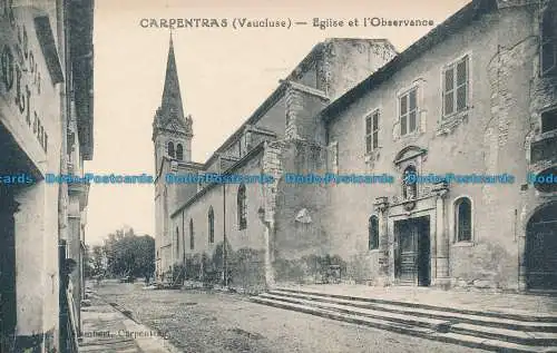 R036783 Carpentras. Eglise et l Observance