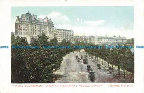 R667245 London. Themseufer. Kleopatra-Nadel zeigen. F. F. und Co