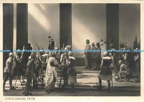 D231448 Oberammergau Verleugnung Petri F Bruckmann Nr 40 Siegbert Bauer München