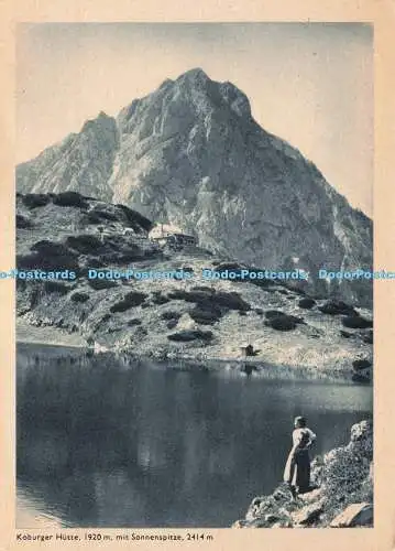 D237845 Koburger Hutte Mit Sonnenspitze A Somweber K T V