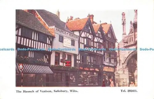 D232033 Wilts Salisbury The Haunch of Venison Wegweiser