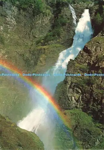 D235691 Norwegen Der Sivlefossen-Wasserfall nahe der berühmten Stalheimer Straße Aune