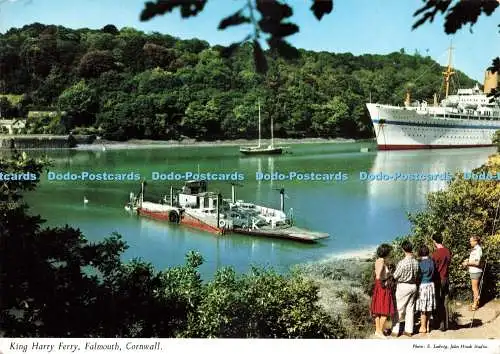 D228785 Cornwall Falmouth King Harry Ferry John Hinde Ltd E Ludwig 1967