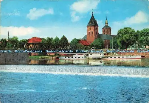 D228788 Hameln Weser Dampferanlegestelle und Münster Papier Müller Krüger 1968