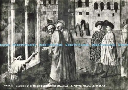 D228793 Firenze Basilica di S Maria del Carmine Masolino S Pietro Risana lo Stor