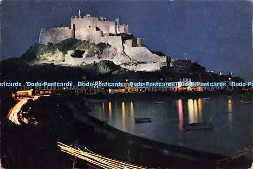 D235860 Schloss Mont Orgueil bei Nacht J Arthur Dixon