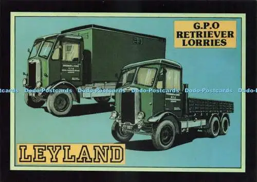 D233698 Leyland G P O Retriever Lorries Richard Blake Postkarten 1990