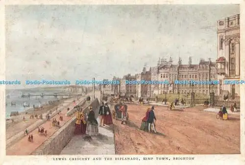 D229069 Brighton Kemp Town Lewes Crescent and the Esplanade K J Bredon Bookshop