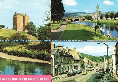 D233748 Grüße von Peebles The River Tweed The High Street Whiteholme Ltd Ha