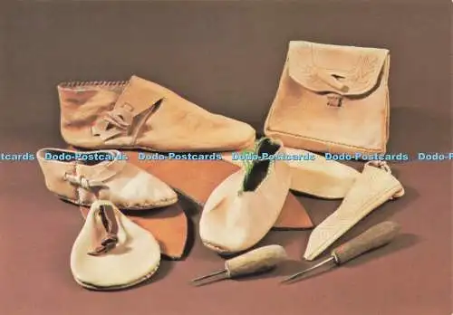 D233764 The Jorvik Viking Centre Replica Leather Shoes E T W Dennis and Sons Ltd