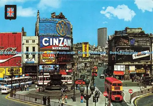 D232527 London Piccadilly Circus und Statue von Eros Fisa I G Escudo de Oro