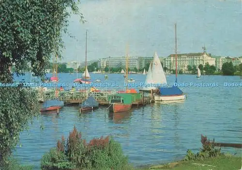 D233906 Hamburg Aussenalster und Hotel Atlantic Hans Hartz
