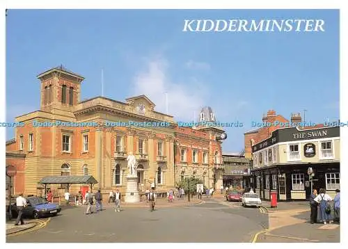 D229260 Kidderminster Worcestershire Das Rathaus und die Statue von Sir Rowland Hil