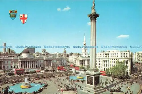D236167 London Trafalgar Square With National Gallery The Photographic Greeting