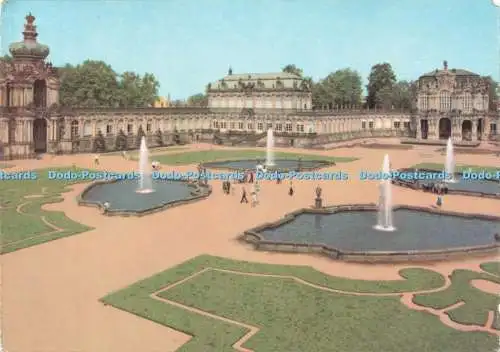D233910 Dresdner Zwinger Mathematikpavillon Gewölbegalerie und Wandpavillon