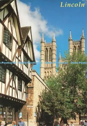 D238483 Lincoln Tudor House and Cathedral E T W Dennis Alan Curtis 1998